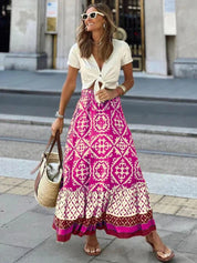 IZZY | Long Summer Skirt in Retro Boho Style