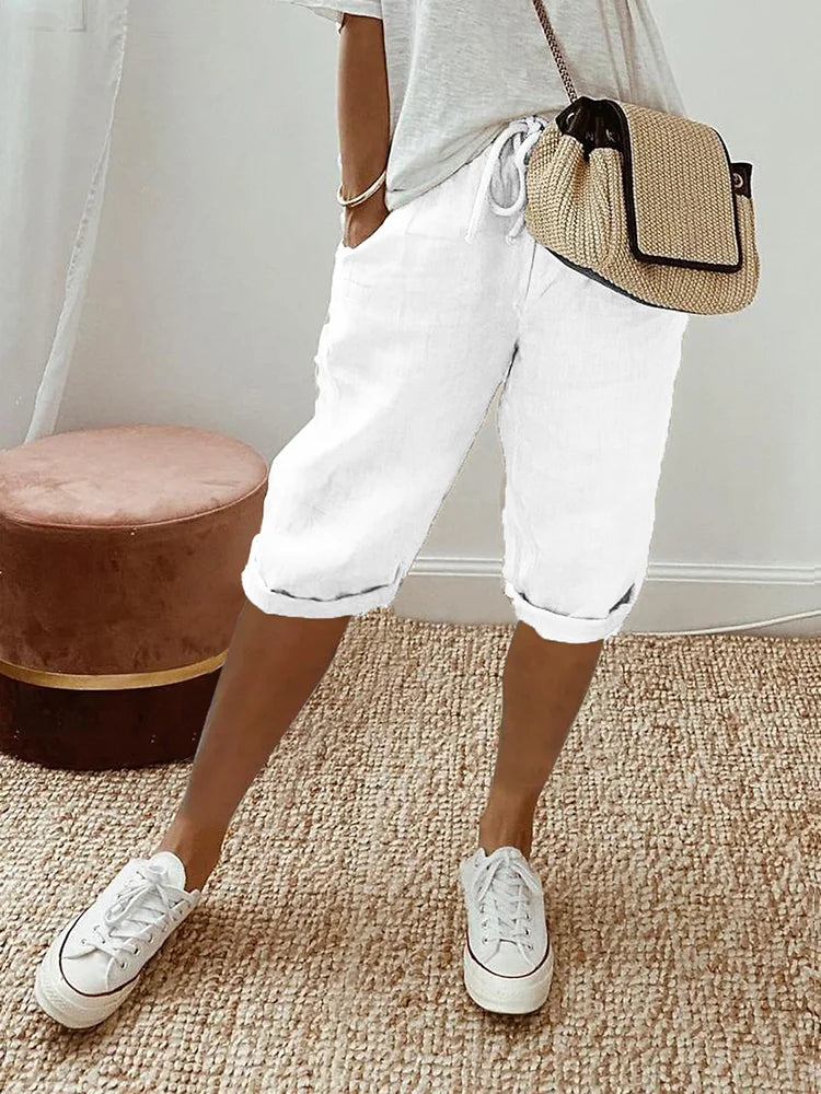 BELLA | Breathable Knee Length Pants for Women