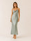 Layla | Women's Satin Cowl-Neck Sleeveless Maxi Dresses 3