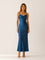 Layla | Women's Satin Cowl-Neck Sleeveless Maxi Dresses 4