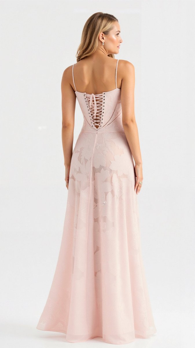 Luna | Women's Floral Lace Bustier Wedding Guest Dress Maxi Gown 2