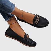 Luna | Women's Orthopedic Chain-Detail Slip-On Loafers 1