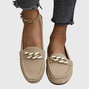 Luna | Women's Orthopedic Chain-Detail Slip-On Loafers 2