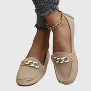 Luna | Women's Orthopedic Chain-Detail Slip-On Loafers 5