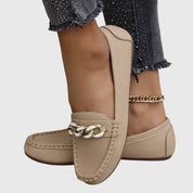 Luna | Women's Orthopedic Chain-Detail Slip-On Loafers 7