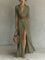 Marie | Damen Boho Maxi-Hemdblusenkleid mit Knopfleiste Gürtel 4