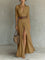 Marie | Damen Boho Maxi-Hemdblusenkleid mit Knopfleiste Gürtel 5