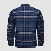 IAN | Thick Checkered Flannel Polo Shirt