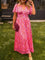 Mia | Women's Flutter-Sleeve V-Neck Floral Pleated Maxi Dresses 7