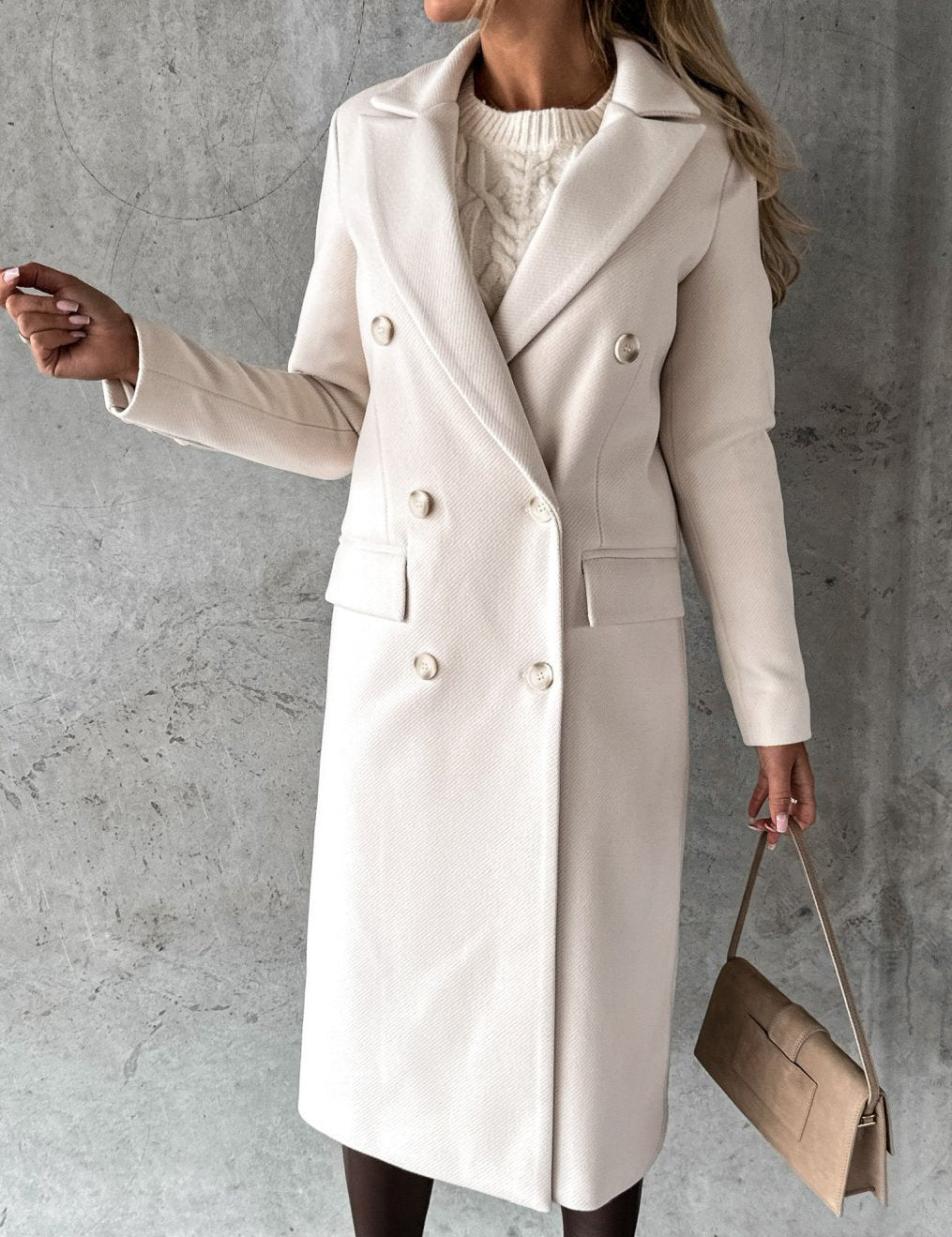 KATE | Woolen Coat Long Fit Women