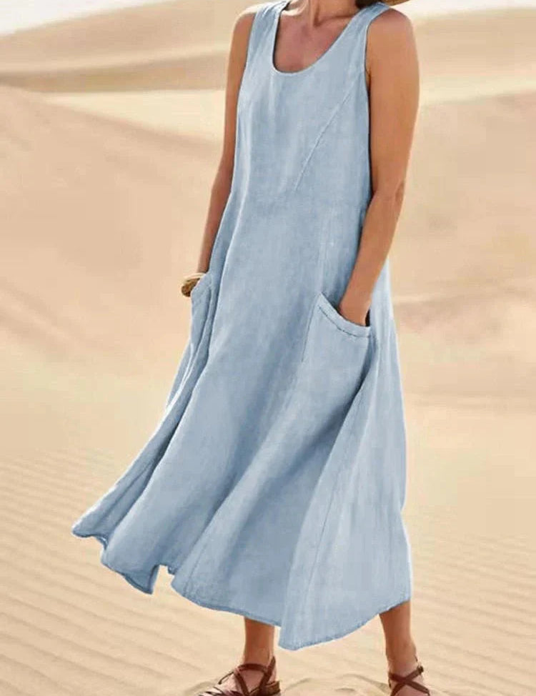 LUCY | Casual Maxi Dress with Pockets