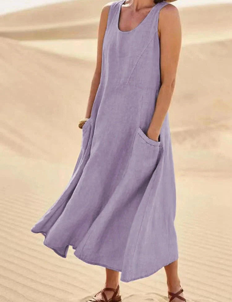 LUCY | Casual Maxi Dress with Pockets
