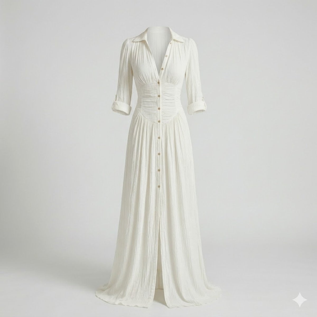Olivia | Women's Boho Flowy Button-Down Summer Dress Jumpsuit Maxi 1