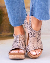 Olivia | Women's Cork Wedge Cut-Out Comfort Sandals Open Toe Platform 3
