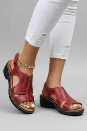 Orthopedic Women's Platform Sandals with Arch Support and Adjustable Ankle Strap for Summer Comfort 6