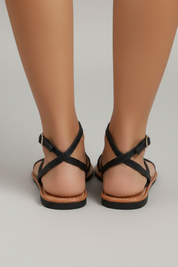 Orthopedic Women’s Strappy Flat Sandals with Arch Support and Ankle Strap Open Toe 3