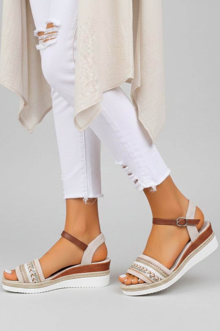 Orthopedic Women’s Wedge Sandals with Adjustable Straps and Arch Support for Comfortable Summer Wear 3