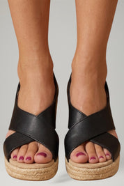 Orthopedic Women's Wedge Sandals with Arch Support and Adjustable Ankle Strap 0