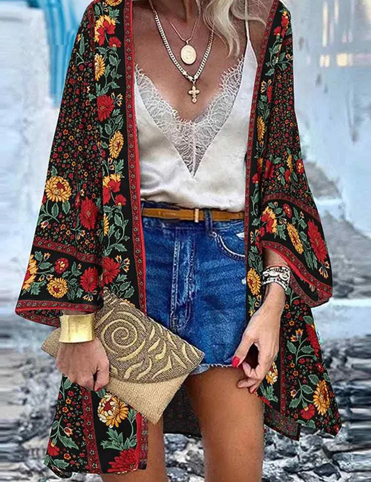 Laney | Lightweight Floral Summer Cardigan