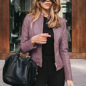 Harriet | Chic Zip-Up Moto Jacket