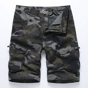 Samuel | Men's Camouflage Multi-Pocket Belted Cargo Shorts 2