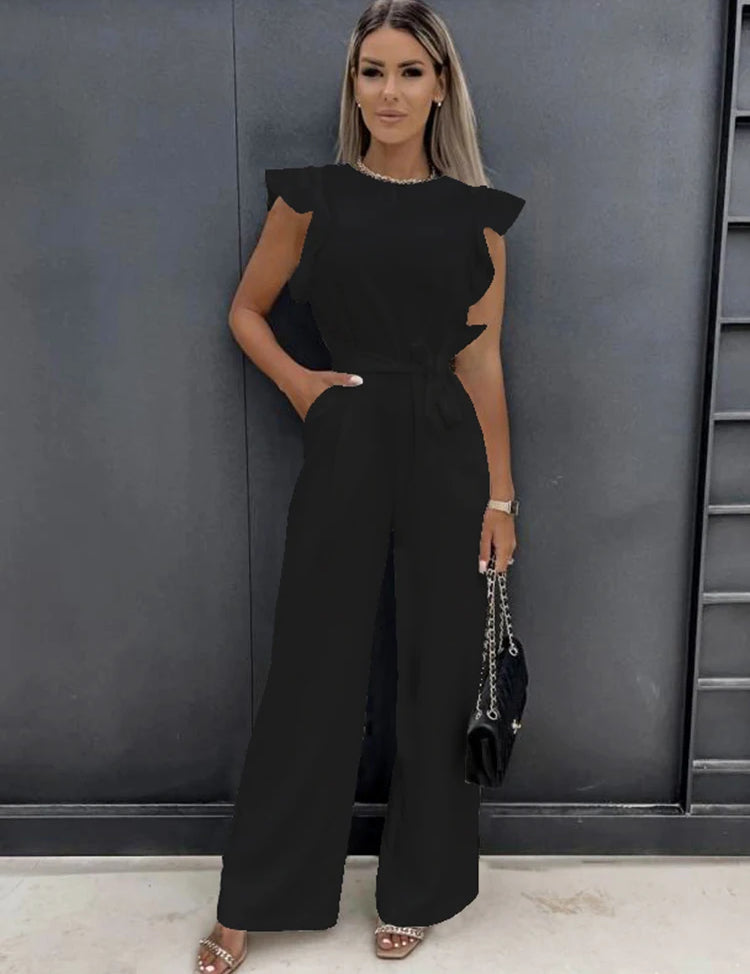 IVORY | Luxurious Jumpsuit with Bow