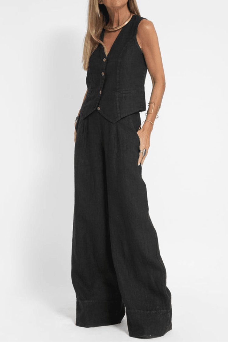 Scarlett | Women's Sleeveless Wide-Leg Two-Piece Set 3