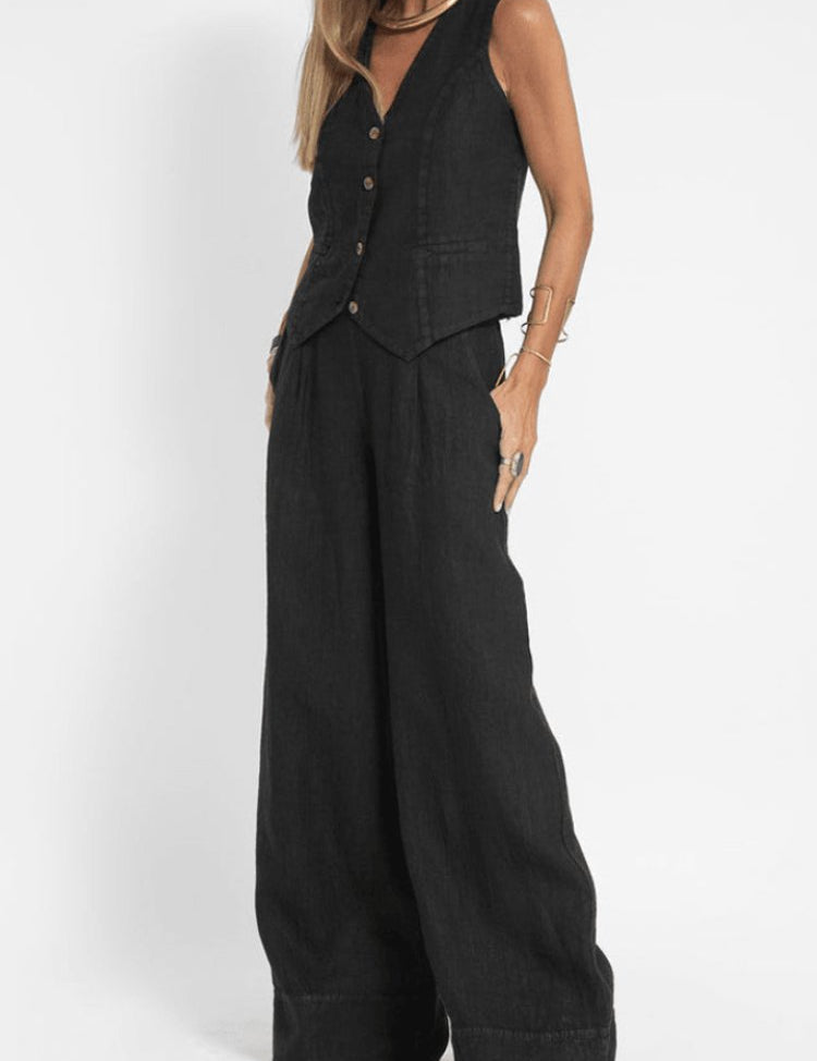 Scarlett | Women's Sleeveless Wide-Leg Two-Piece Set 3