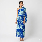 Sophia | Women's One-Shoulder Floral Maxi Summer Dress Jumpsuit 0