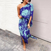 Sophia | Women's One-Shoulder Floral Maxi Summer Dress Jumpsuit 1