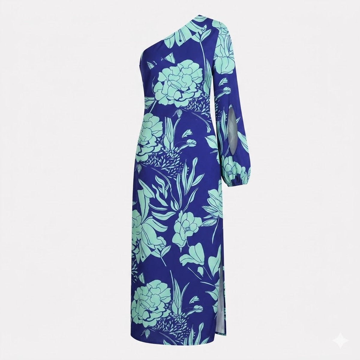 Sophia | Women's One-Shoulder Floral Maxi Summer Dress Jumpsuit 2