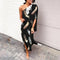 Sophia | Women's One-Shoulder Floral Maxi Summer Dress Jumpsuit 4