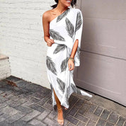 Sophia | Women's One-Shoulder Floral Maxi Summer Dress Jumpsuit 5