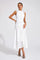 Sophia | Women's Sleeveless Cutwork Lace-Panel Midi Wedding Guest Dress 5
