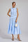 Sophia | Women's Sleeveless Cutwork Lace-Panel Midi Wedding Guest Dress 6