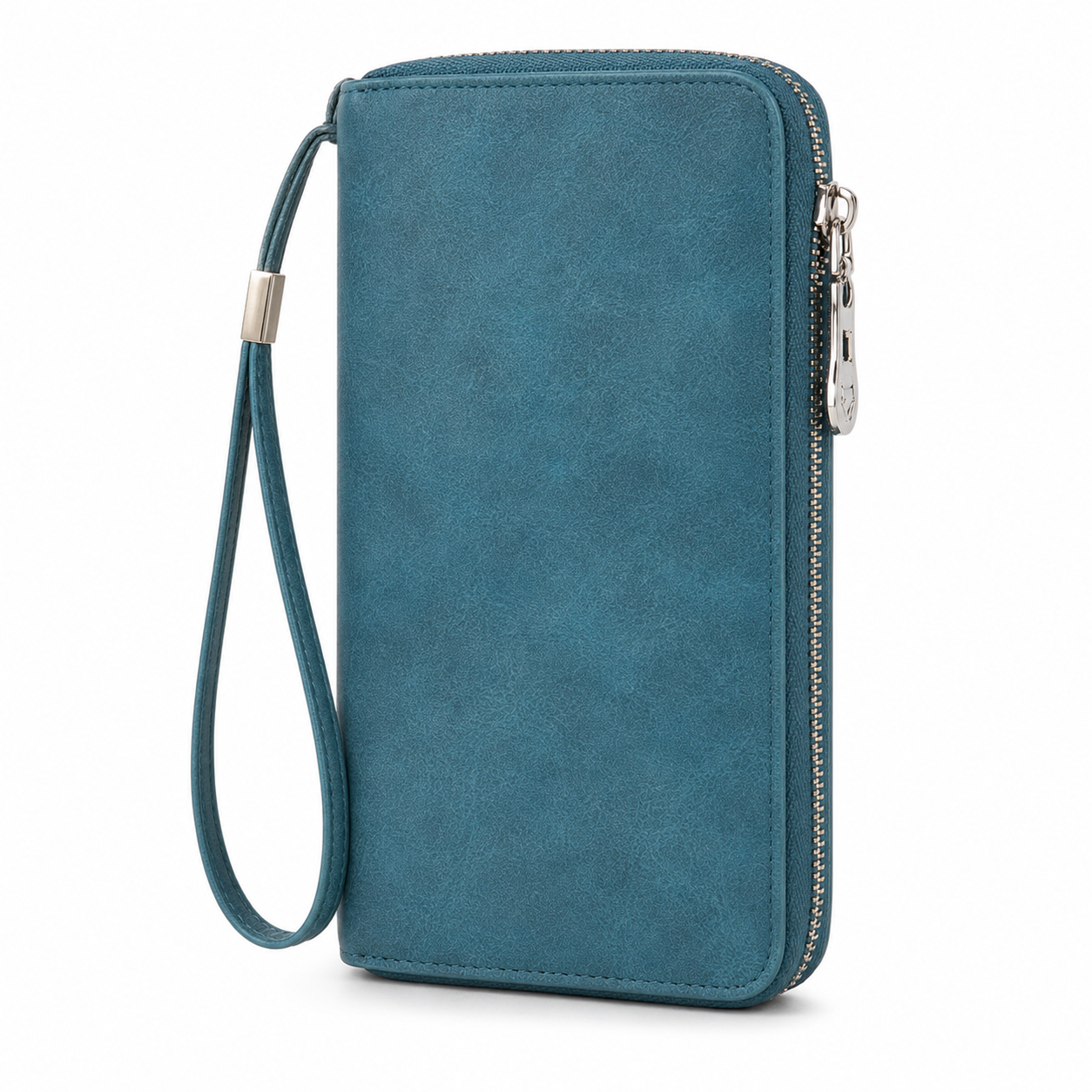 TealLeatherZipWalletwithWristStrap.png