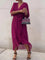 Victoria | Women's Chiffon Belted Deep V Neck Dress Flowy Midi 8