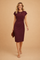 Wedding Guest Dresses - Elegant Black Midi Dress with Front Knot Detail for Women - Formal Dresses for Any Occasion 7