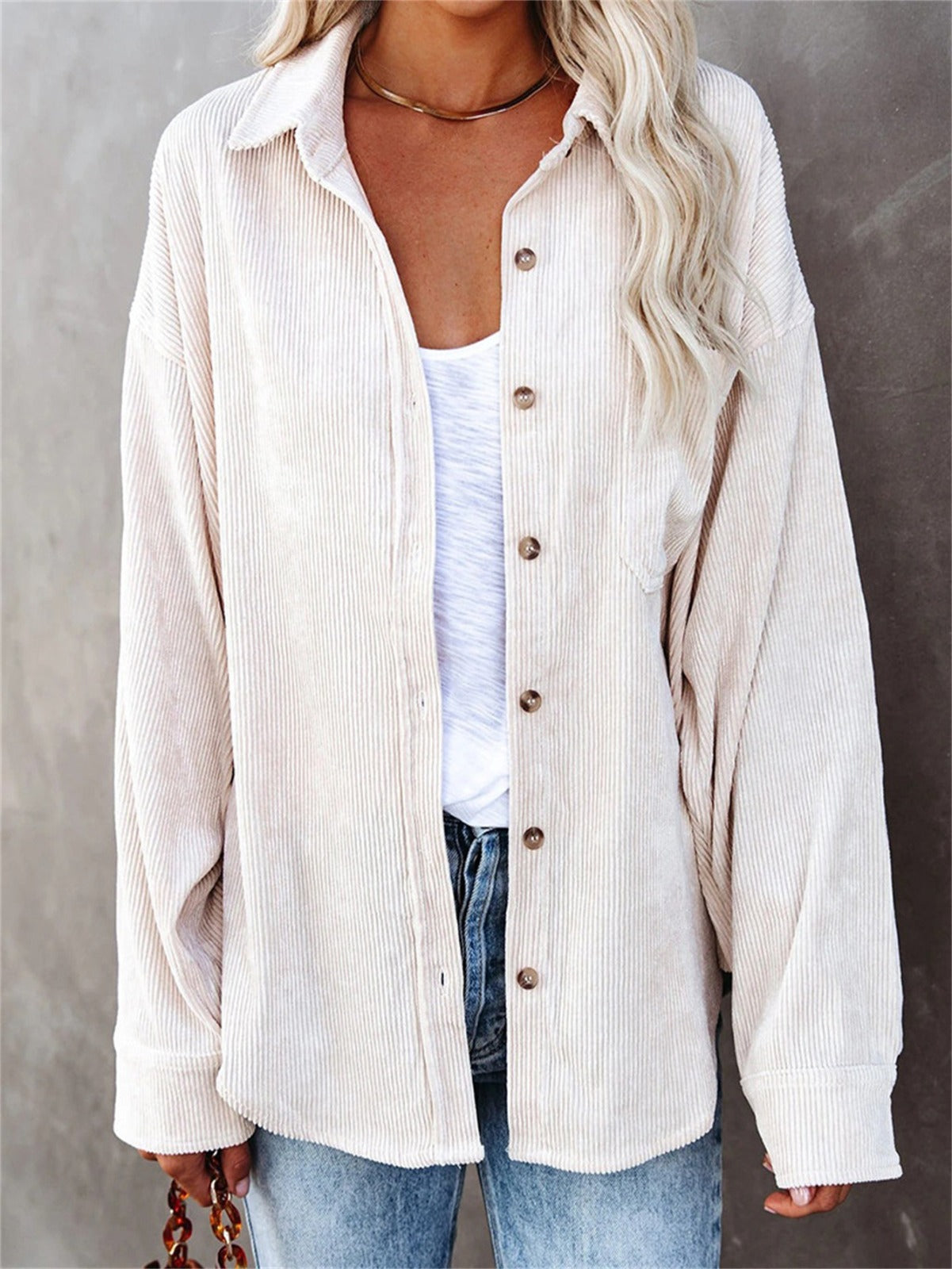 CASSIE | Corduroy Shirt Spring