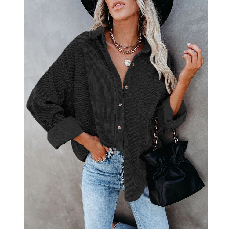 CASSIE | Corduroy Shirt Spring