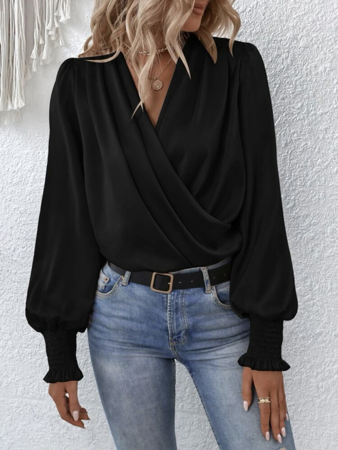 Adrianna | Sophisticated Long-Sleeve Blouse