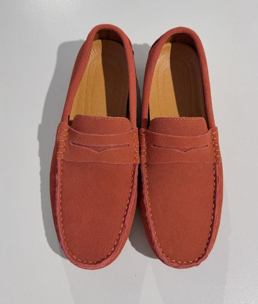 Suede Loafers in Italian Style