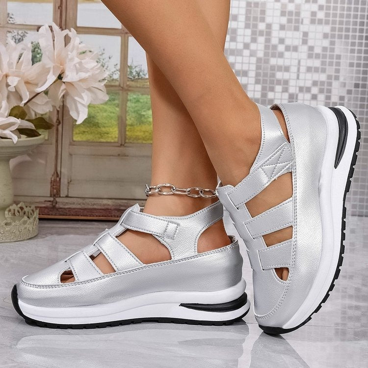 Women's Orthopedic Platform Sandals with Adjustable Straps and Arch Support for Comfort