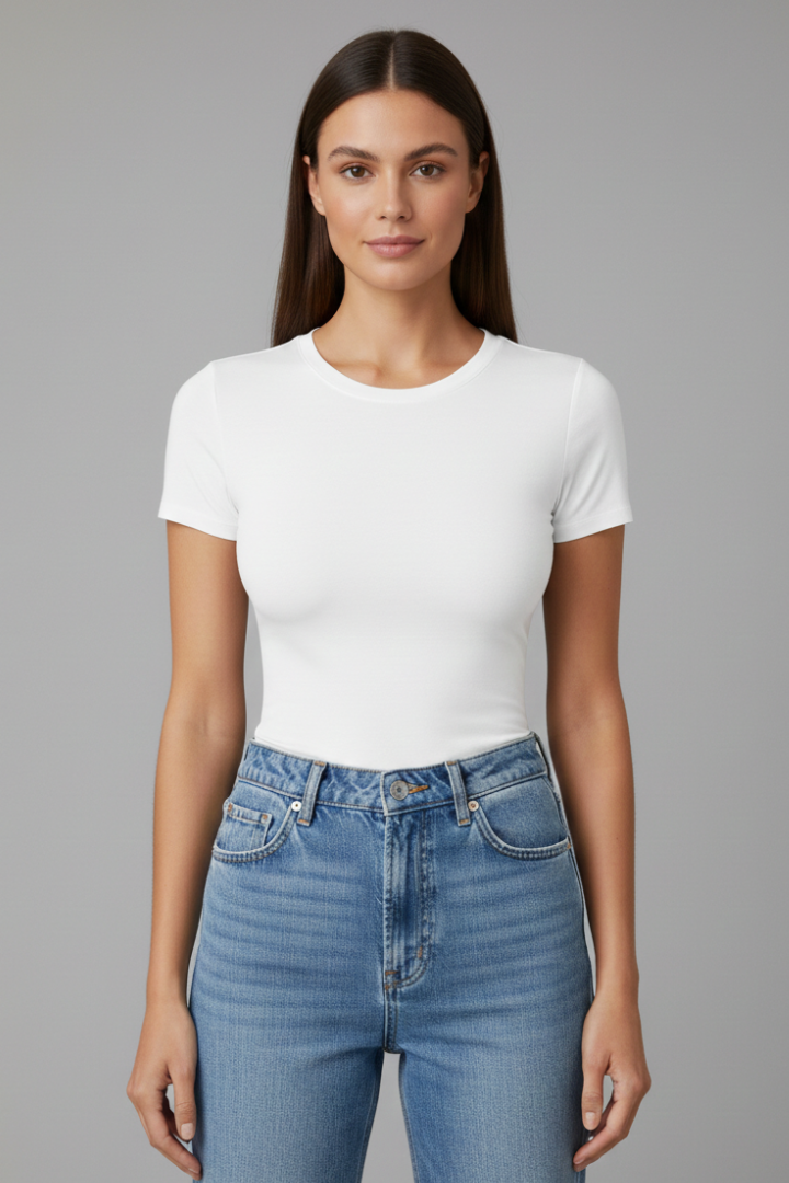 Women’s Casual Round Neck Short Sleeve T-Shirt for Everyday Wear 0