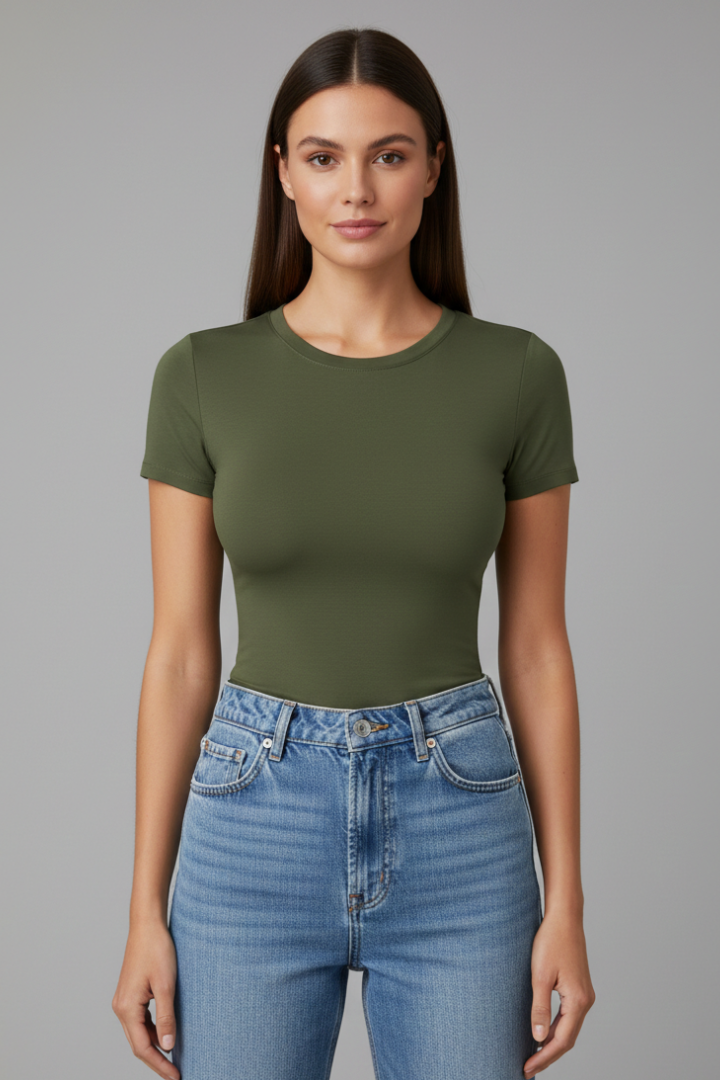 Women’s Casual Round Neck Short Sleeve T-Shirt for Everyday Wear 3