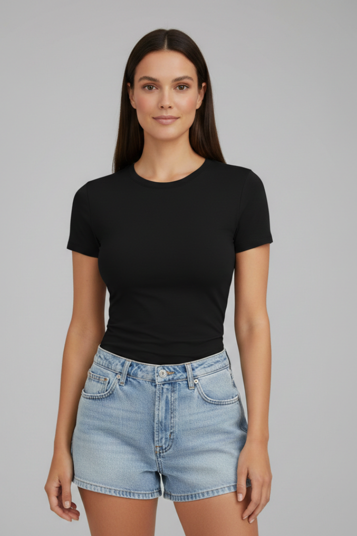 Women’s Casual Round Neck Short Sleeve T-Shirt for Everyday Wear 4