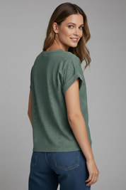 Women’s Casual Round Neck Short Sleeve T-Shirt for Everyday Wear 5
