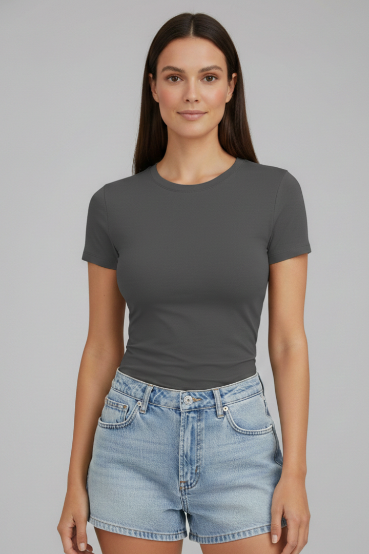 Women’s Casual Round Neck Short Sleeve T-Shirt for Everyday Wear 6