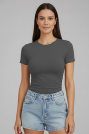Women’s Casual Round Neck Short Sleeve T-Shirt for Everyday Wear 6