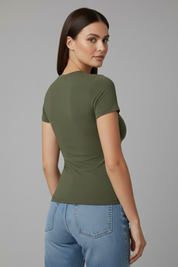 Women’s Casual Round Neck Short Sleeve T-Shirt for Everyday Wear 8